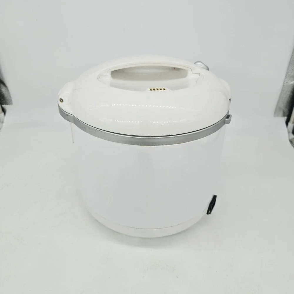 Oster Sunbeam Rice Cooker White 20 Cup Model 4717-000 Metal Bowl Inner Pot